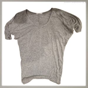 Acemi Heathered Knit Dolman Tee | Made in USA | Small